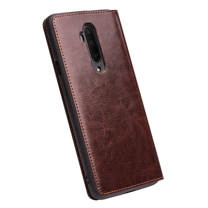 QIALINO Classic Genuine Leather Stylish Case with Card Slot for OnePlus 7T Pro