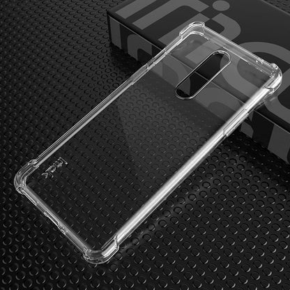 IMAK Anti-drop Soft TPU Phone Cover Shell with Screen Protective Film for OnePlus 8