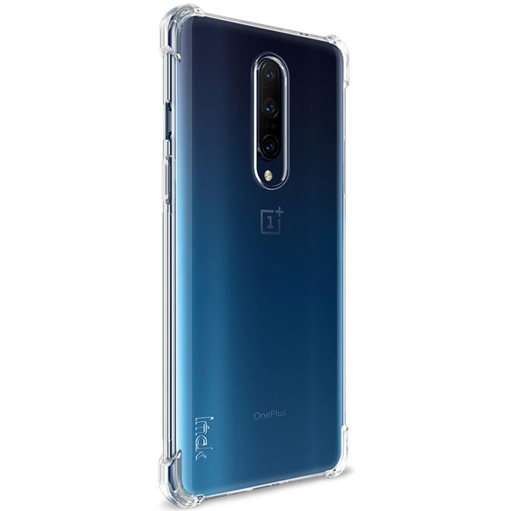 IMAK Anti-drop Soft TPU Phone Cover Shell with Screen Protective Film for OnePlus 8