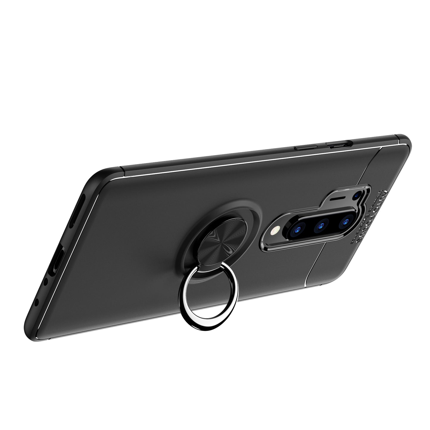 With Finger Ring Kickstand TPU Built-in Metal Sheet Case for OnePlus 8 Pro