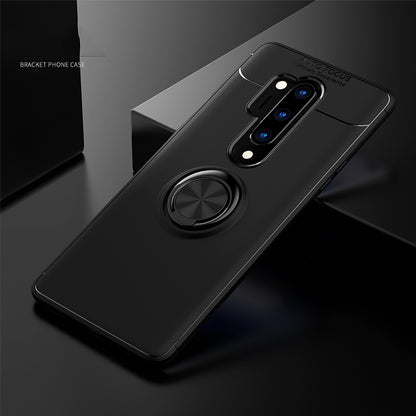 With Finger Ring Kickstand TPU Built-in Metal Sheet Case for OnePlus 8 Pro