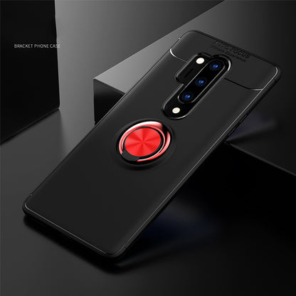 With Finger Ring Kickstand TPU Built-in Metal Sheet Case for OnePlus 8 Pro