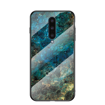 Marble Pattern Tempered Glass + PC + TPU Combo Cover for OnePlus 8