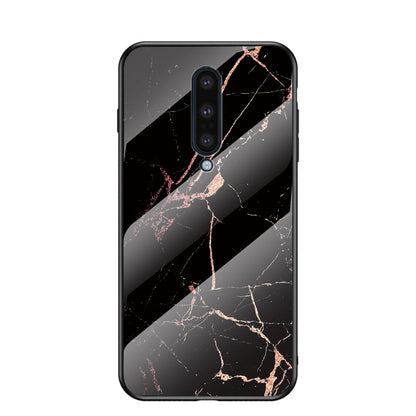 Marble Pattern Tempered Glass + PC + TPU Combo Cover for OnePlus 8