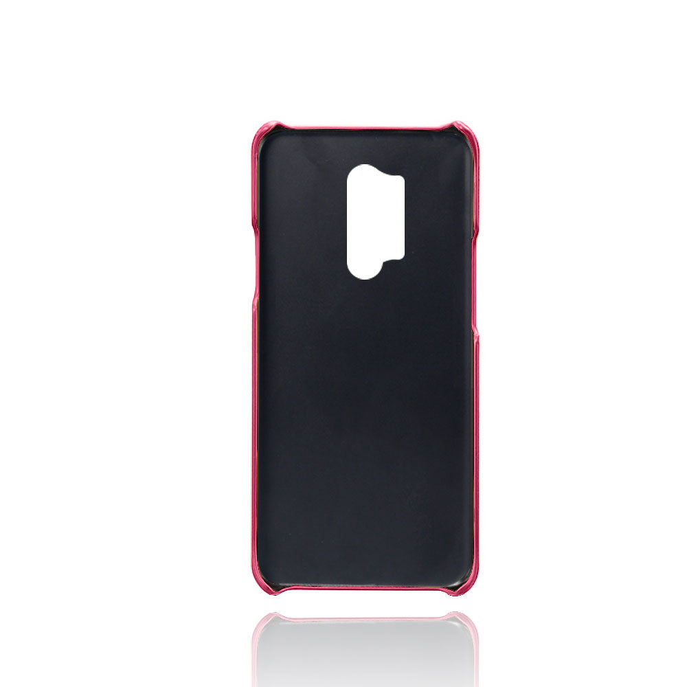 KSQ with Double Card Slots PU Leather Coated Hard PC Cover for OnePlus 8 Pro