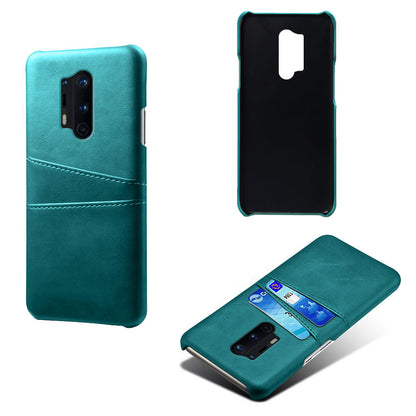 KSQ with Double Card Slots PU Leather Coated Hard PC Cover for OnePlus 8 Pro