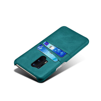 KSQ with Double Card Slots PU Leather Coated Hard PC Cover for OnePlus 8 Pro