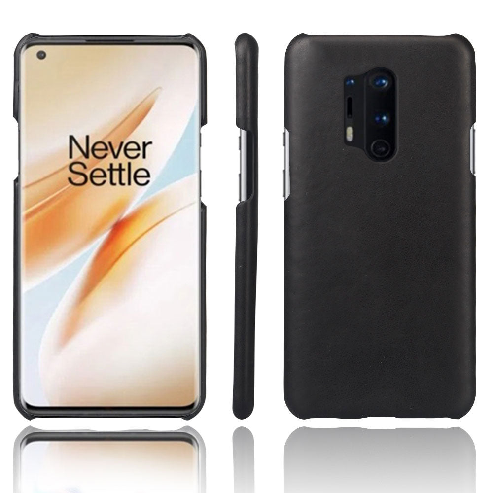 KSQ Crazy Horse PU Leather Coated Hard PC Shell for OnePlus 8 Pro