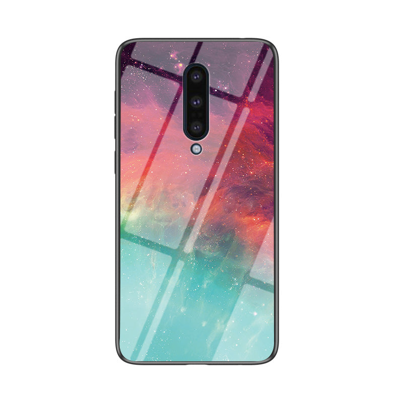 Starry Sky Tempered Glass + PC + TPU Mobile Phone Cover for OnePlus 8