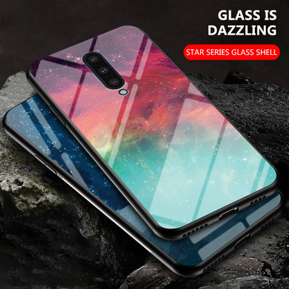 Starry Sky Tempered Glass + PC + TPU Mobile Phone Cover for OnePlus 8