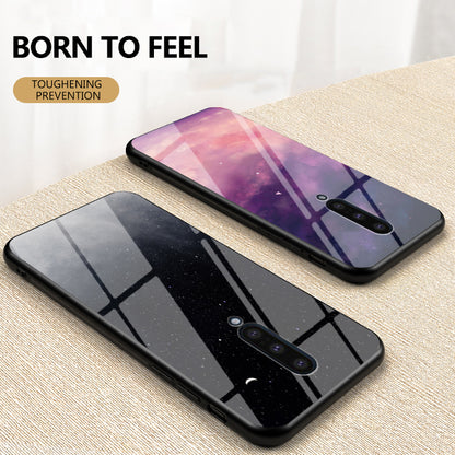 Starry Sky Tempered Glass + PC + TPU Mobile Phone Cover for OnePlus 8