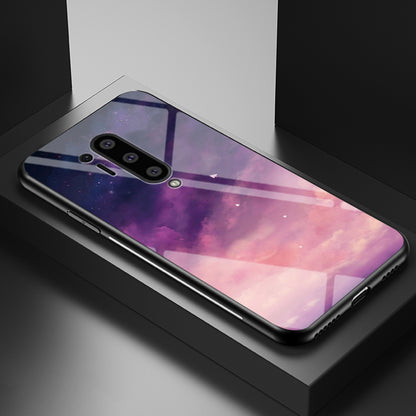 Starry Sky Tempered Glass + PC + TPU Hybrid Case for OnePlus 8 Pro