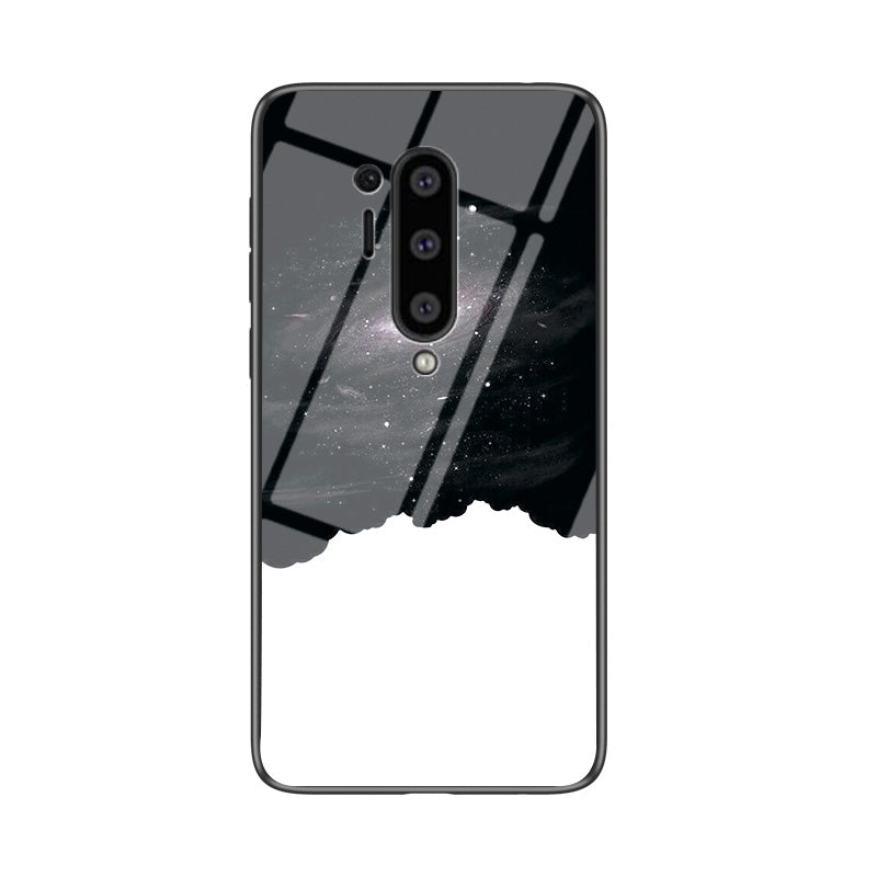 Starry Sky Tempered Glass + PC + TPU Hybrid Case for OnePlus 8 Pro