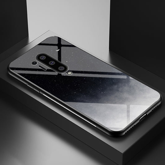 Starry Sky Tempered Glass + PC + TPU Hybrid Case for OnePlus 8 Pro