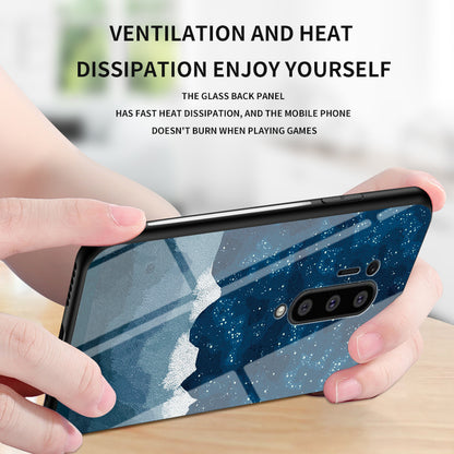 Starry Sky Tempered Glass + PC + TPU Hybrid Case for OnePlus 8 Pro