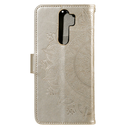 Imprint Flower Leather Wallet Cover for OnePlus 8 Pro