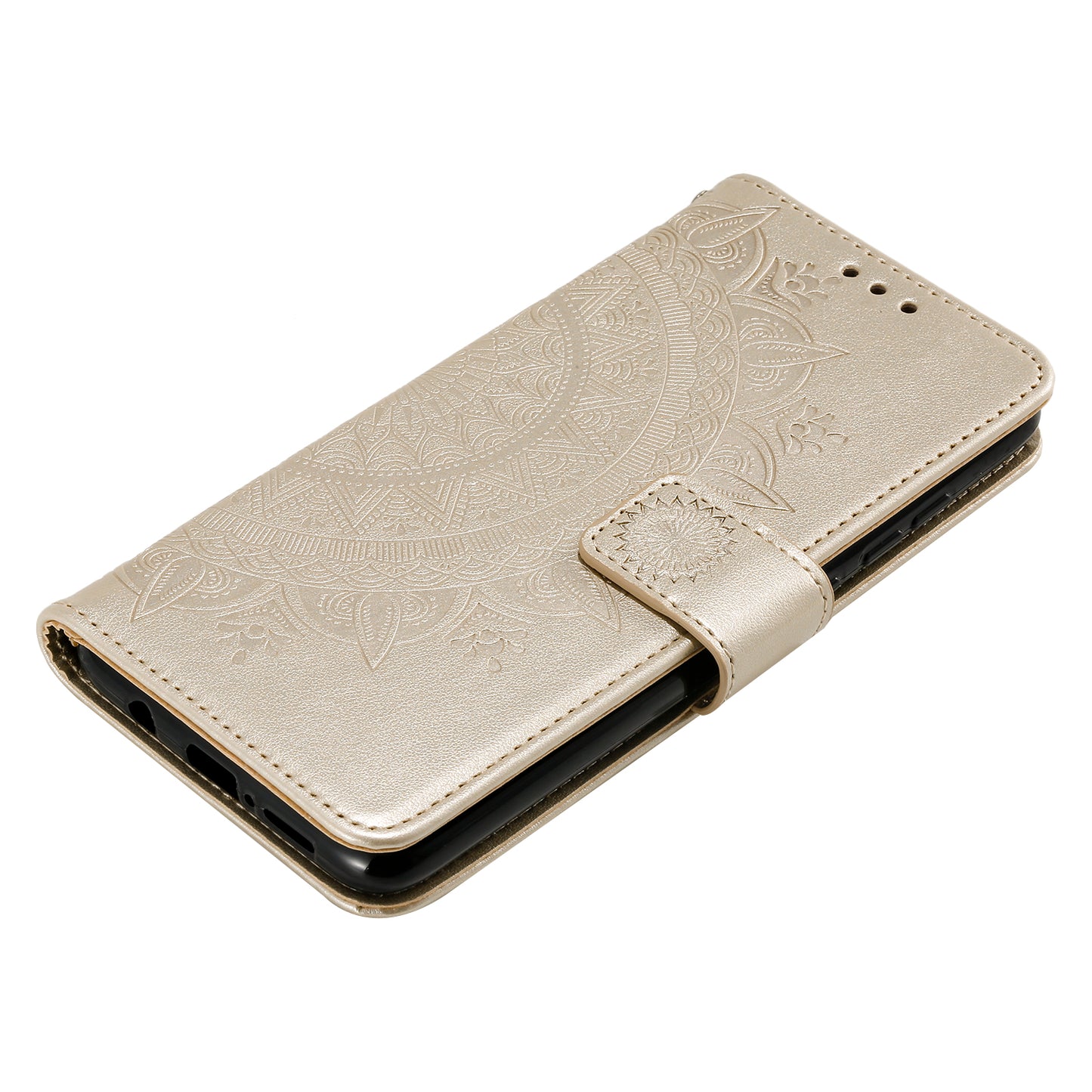 Imprint Flower Leather Wallet Cover for OnePlus 8 Pro