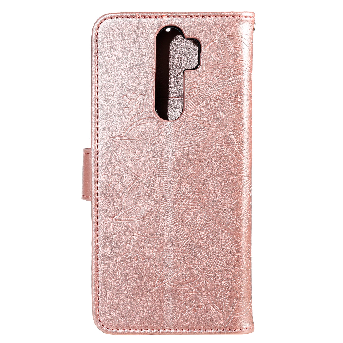 Imprint Flower Leather Wallet Cover for OnePlus 8 Pro