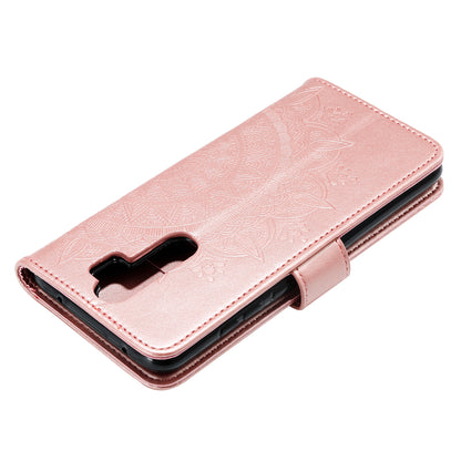 Imprint Flower Leather Wallet Cover for OnePlus 8 Pro