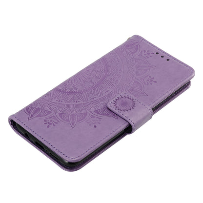 Imprint Flower Leather Wallet Cover for OnePlus 8 Pro