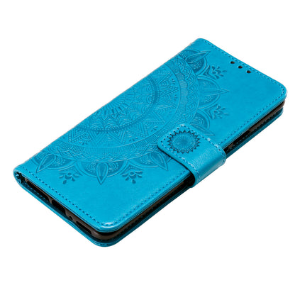 Imprint Flower Leather with Wallet Shell for OnePlus 8