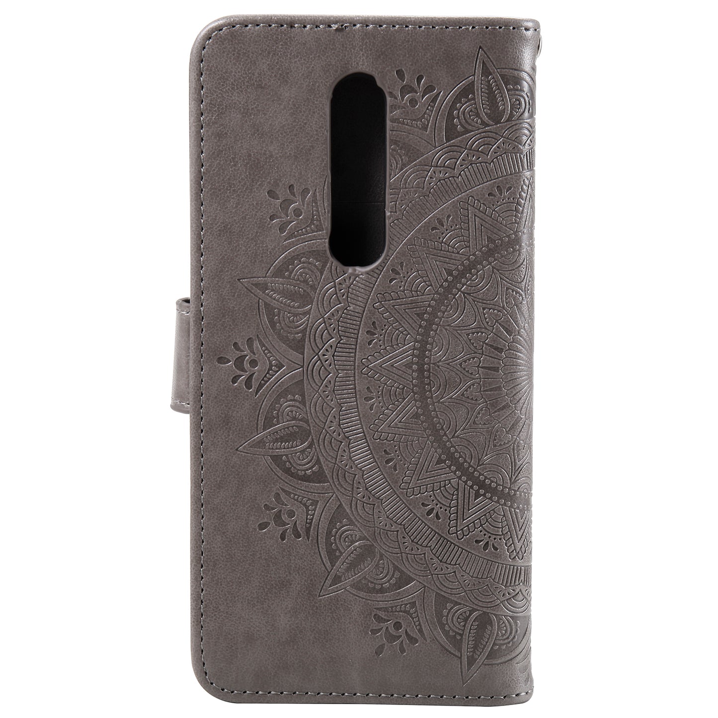 Imprint Flower Leather with Wallet Shell for OnePlus 8