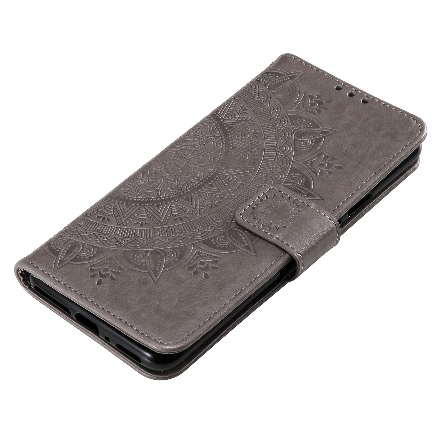 Imprint Flower Leather with Wallet Shell for OnePlus 8