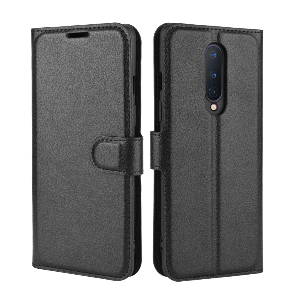 Litchi Skin Wallet Leather Stand Case for OnePlus 8