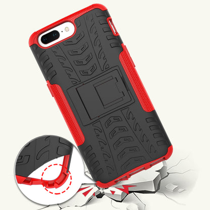 2-in-1 Tyre Pattern Kickstand PC + TPU Hybrid Phone Case for OnePlus 5