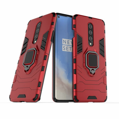 Cool Guard Ring Holder Kickstand PC TPU Hybrid Case Protective Shell for OnePlus 8