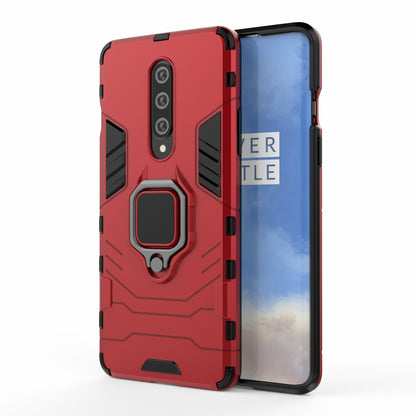 Cool Guard Ring Holder Kickstand PC TPU Hybrid Case Protective Shell for OnePlus 8