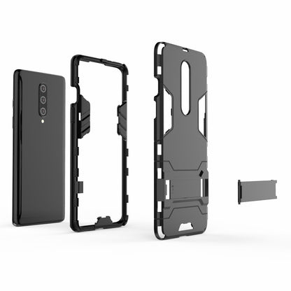 2-in-1 Plastic + TPU Unique Shell with Kickstand for OnePlus 8