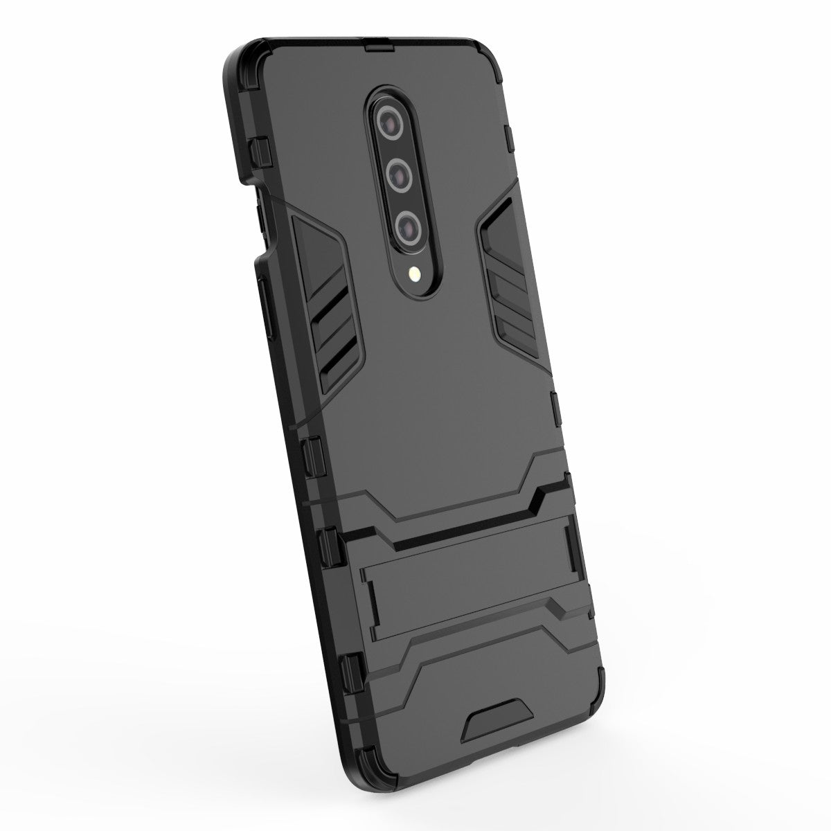 2-in-1 Plastic + TPU Unique Shell with Kickstand for OnePlus 8