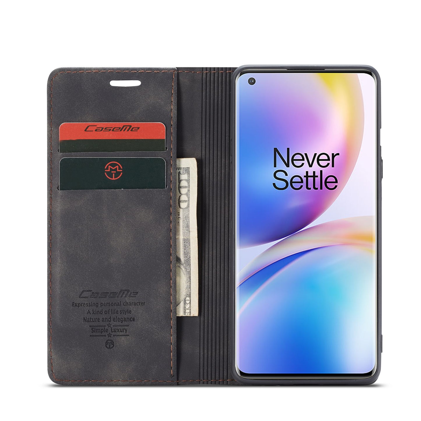 CASEME 013 Series Auto-absorbed Leather Protection Case for OnePlus 8 Pro