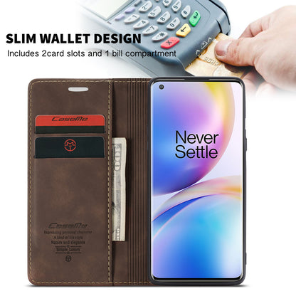 CASEME 013 Series Auto-absorbed Leather Protection Case for OnePlus 8 Pro