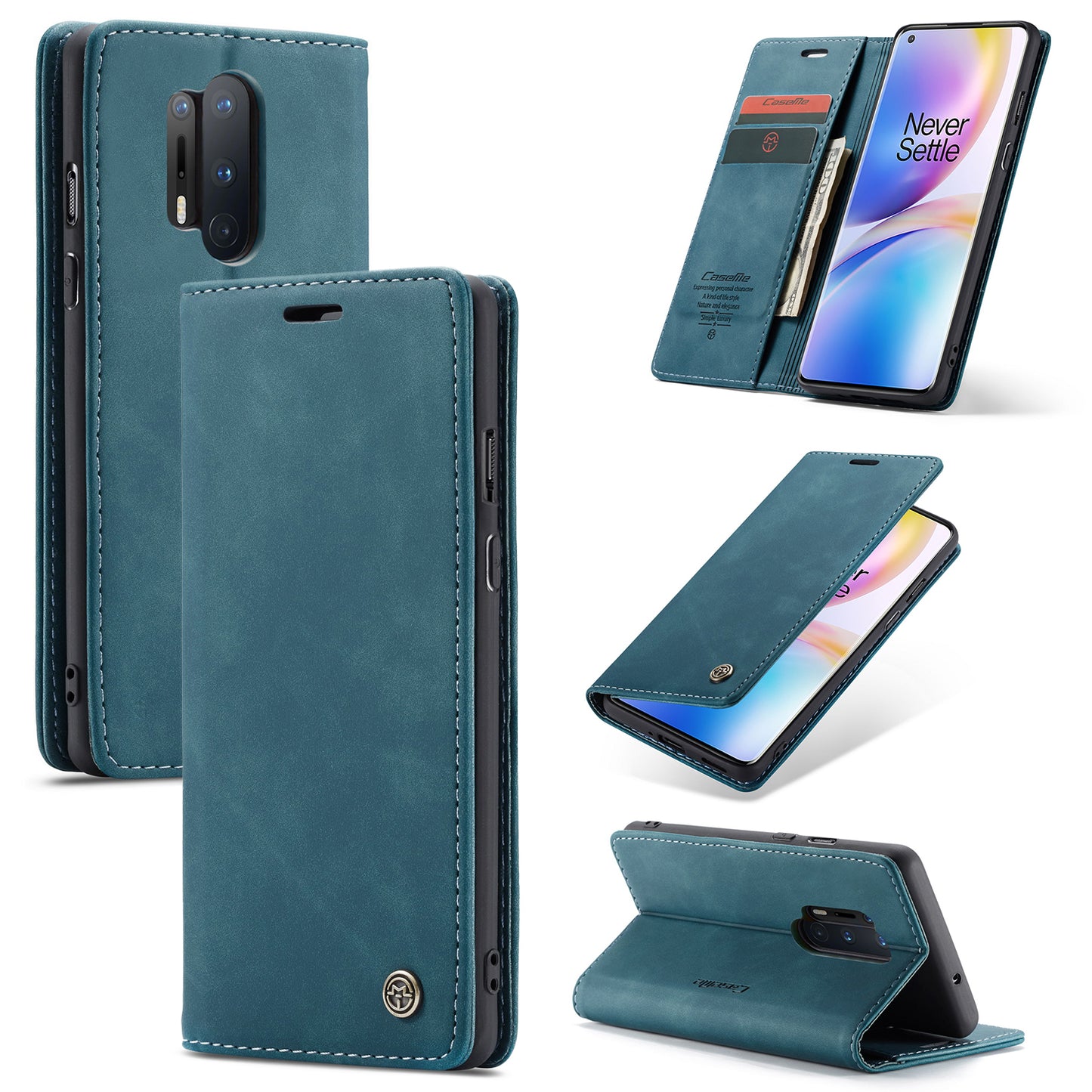 CASEME 013 Series Auto-absorbed Leather Protection Case for OnePlus 8 Pro