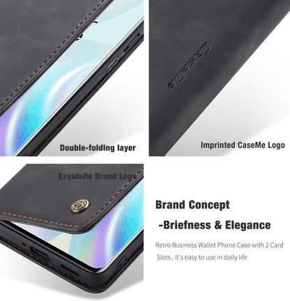 CASEME 013 Series Auto-absorbed Leather Wallet Shell for OnePlus 8