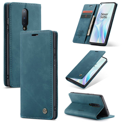 CASEME 013 Series Auto-absorbed Leather Wallet Shell for OnePlus 8