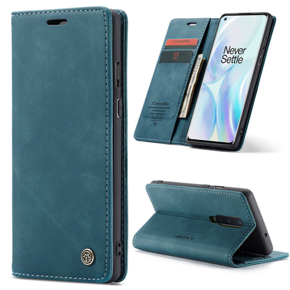 CASEME 013 Series Auto-absorbed Leather Wallet Shell for OnePlus 8