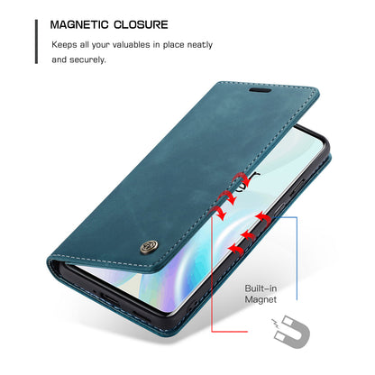 CASEME 013 Series Auto-absorbed Leather Wallet Shell for OnePlus 8