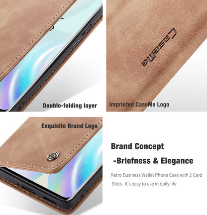 CASEME 013 Series Auto-absorbed Leather Wallet Shell for OnePlus 8