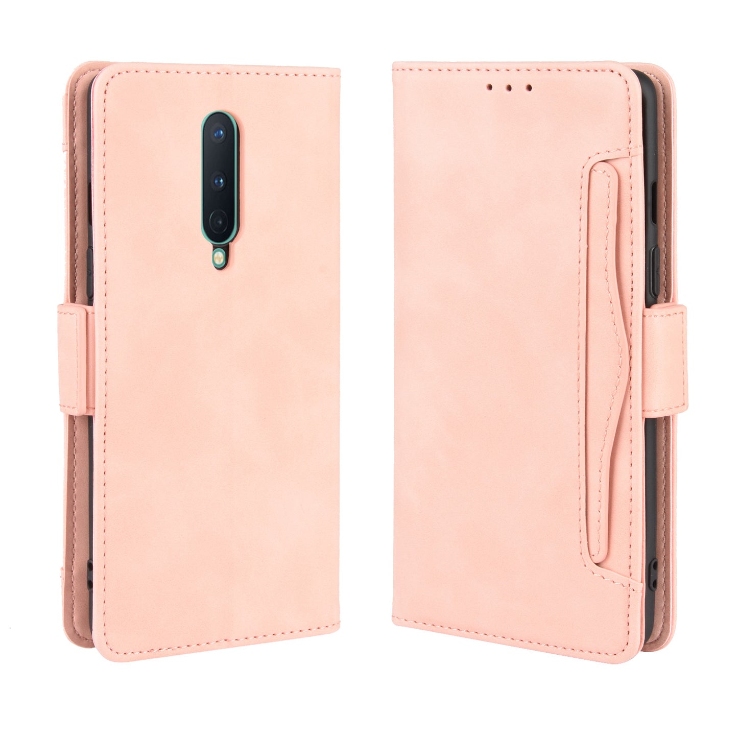 PU Leather Stand Wallet Phone Casing with Multiple Card Slots for OnePlus 8