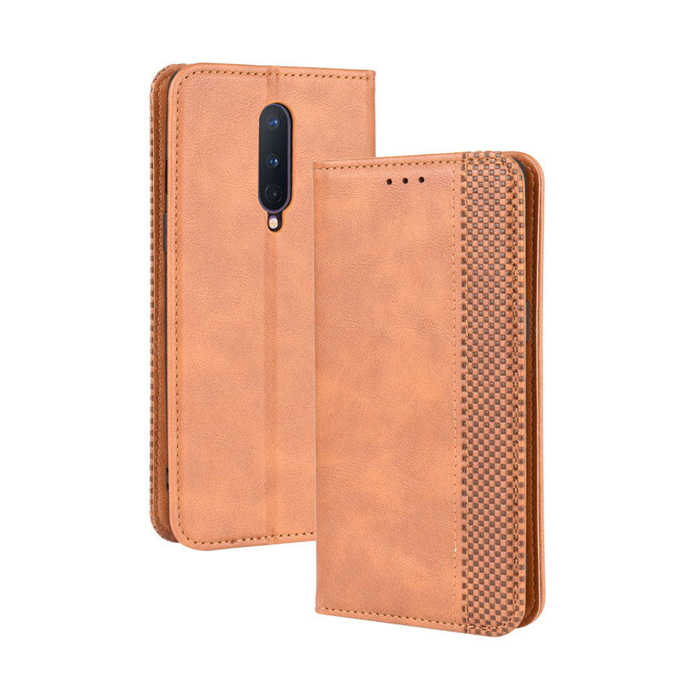 Vintage Style Leather Wallet Case for OnePlus 8