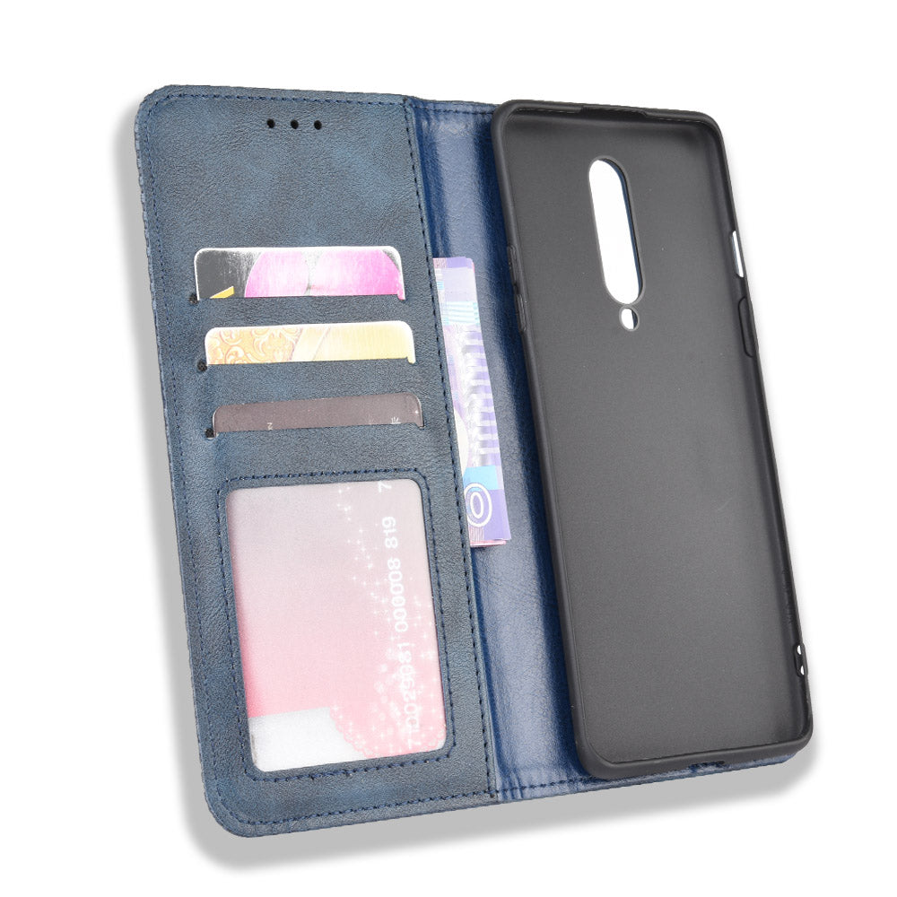 Vintage Style Leather Wallet Case for OnePlus 8