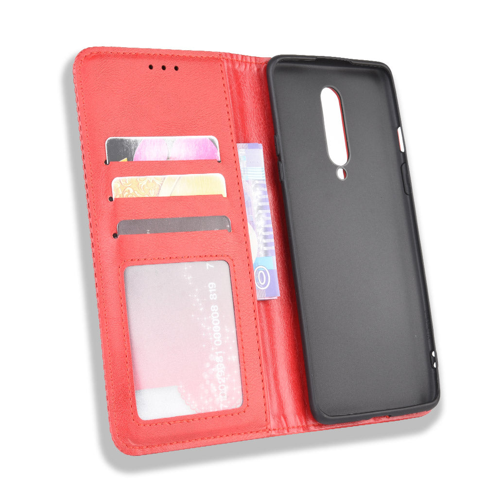 Vintage Style Leather Wallet Case for OnePlus 8