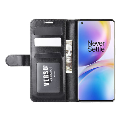 Crazy Horse Wallet Leather Stand Case for OnePlus 8 Pro