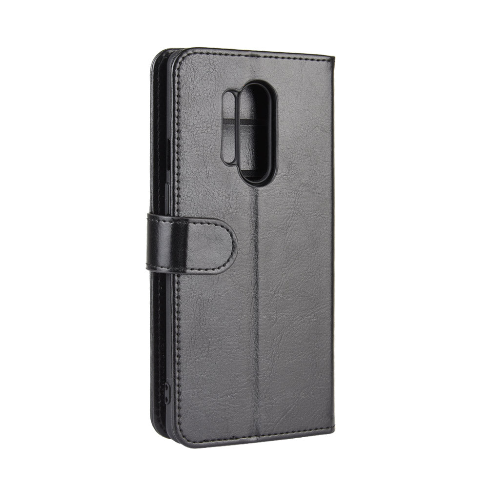 Crazy Horse Wallet Leather Stand Case for OnePlus 8 Pro