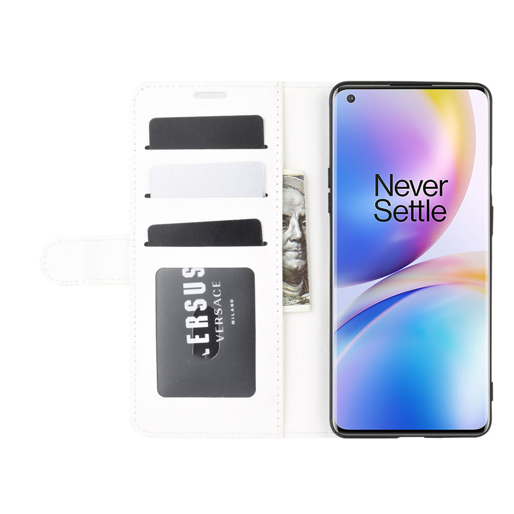 Crazy Horse Wallet Leather Stand Case for OnePlus 8 Pro