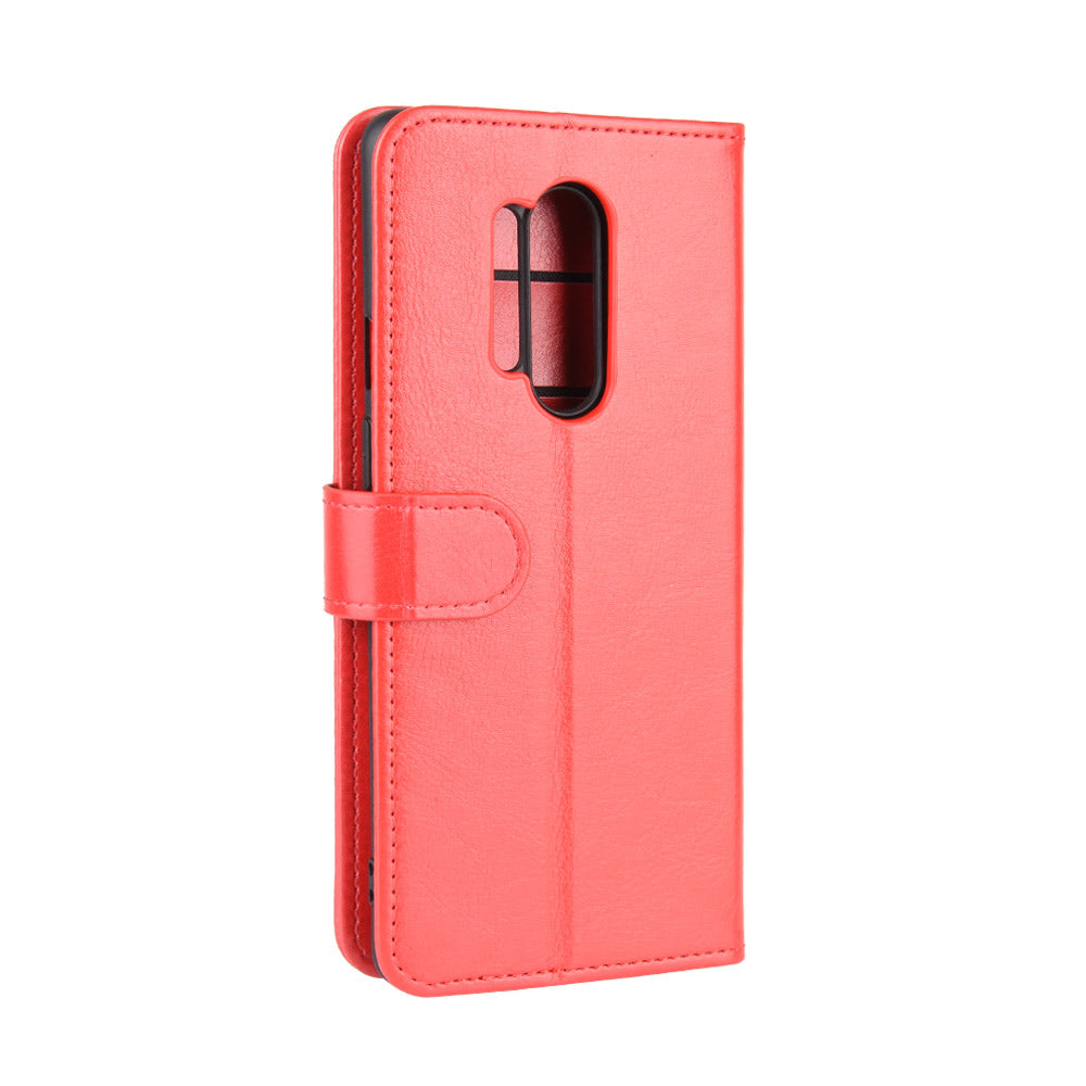 Crazy Horse Wallet Leather Stand Case for OnePlus 8 Pro