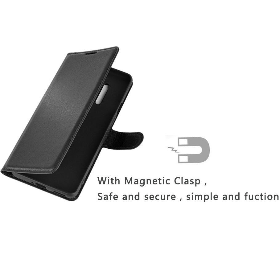 Litchi Skin Magnetic Leather Stand Case for OnePlus 8 Pro